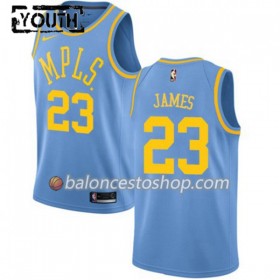 Camiseta Niños NBA Los Angeles Lakers LeBron James 23 Nike Hardwood Classics Swingman